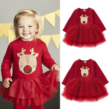 Load image into Gallery viewer, Kids Baby Girl 12M-4T Christmas Pageant Tutu Lace Dress