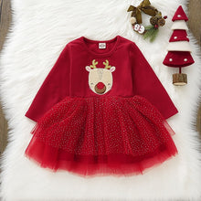 Load image into Gallery viewer, Kids Baby Girl 12M-4T Christmas Pageant Tutu Lace Dress