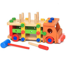 Load image into Gallery viewer, Wood Building Blocks Disassembling Screw Nut Toys